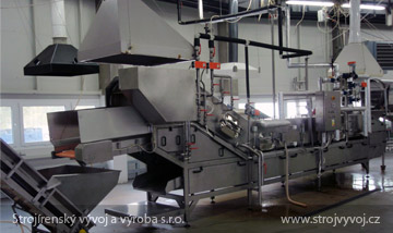 Pocket conveyor for blanching