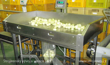Filling table with a weighing function